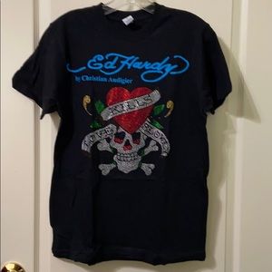 Ed Hardy Christian Audigier ladies Shirt SZ small